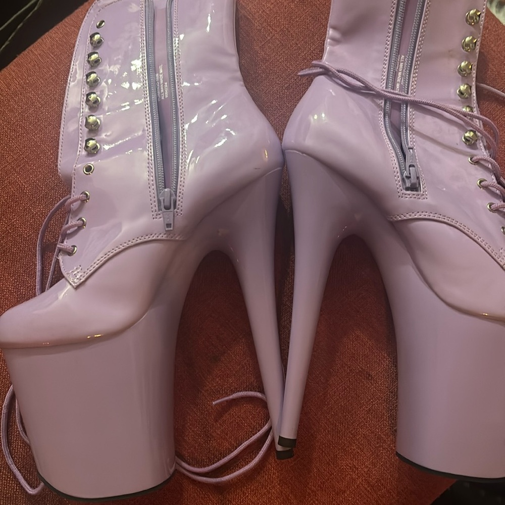 “pleasures” chunky platform and stiletto heel sexy boots!